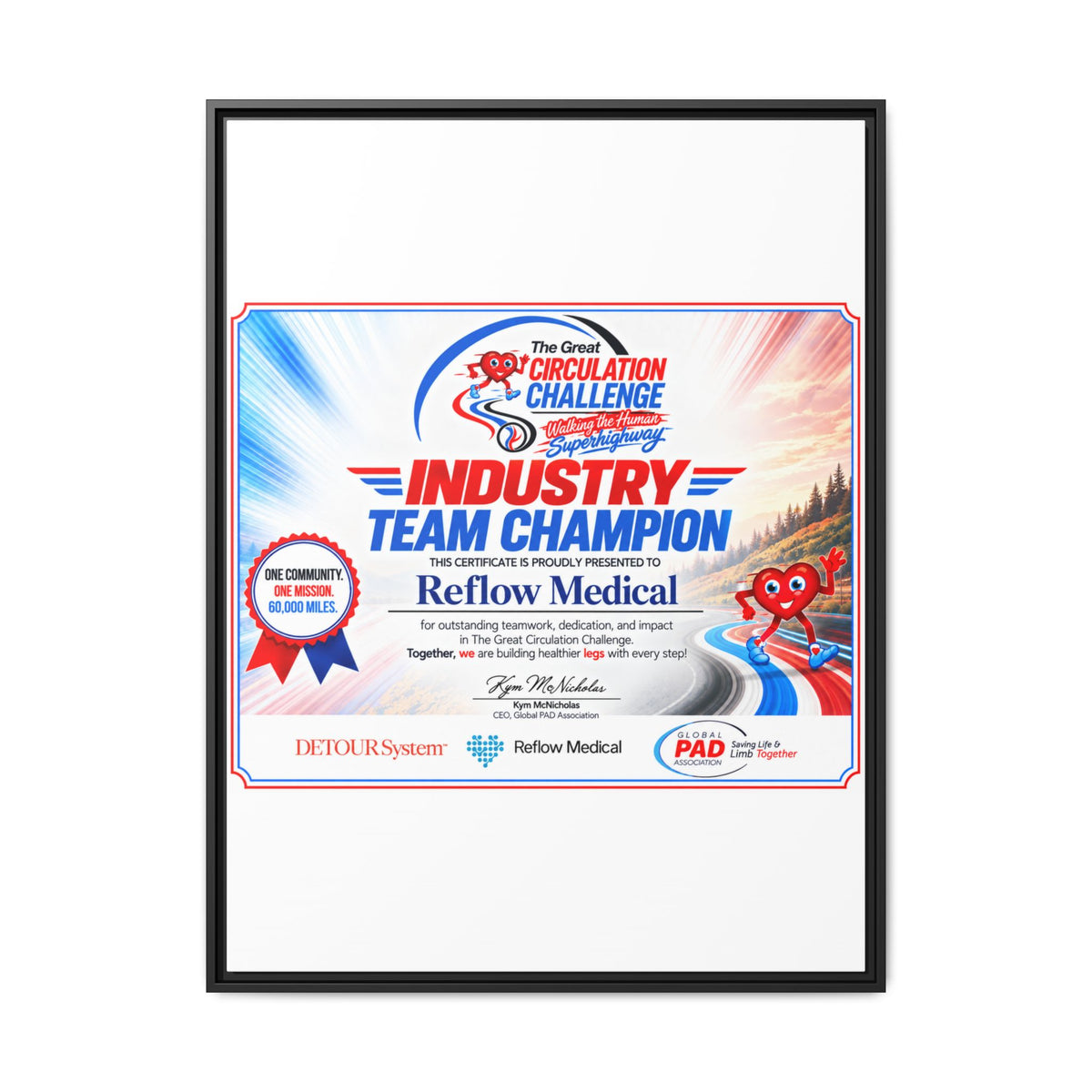 Reflow Medical - Matte Canvas, Framed (Multi-color)