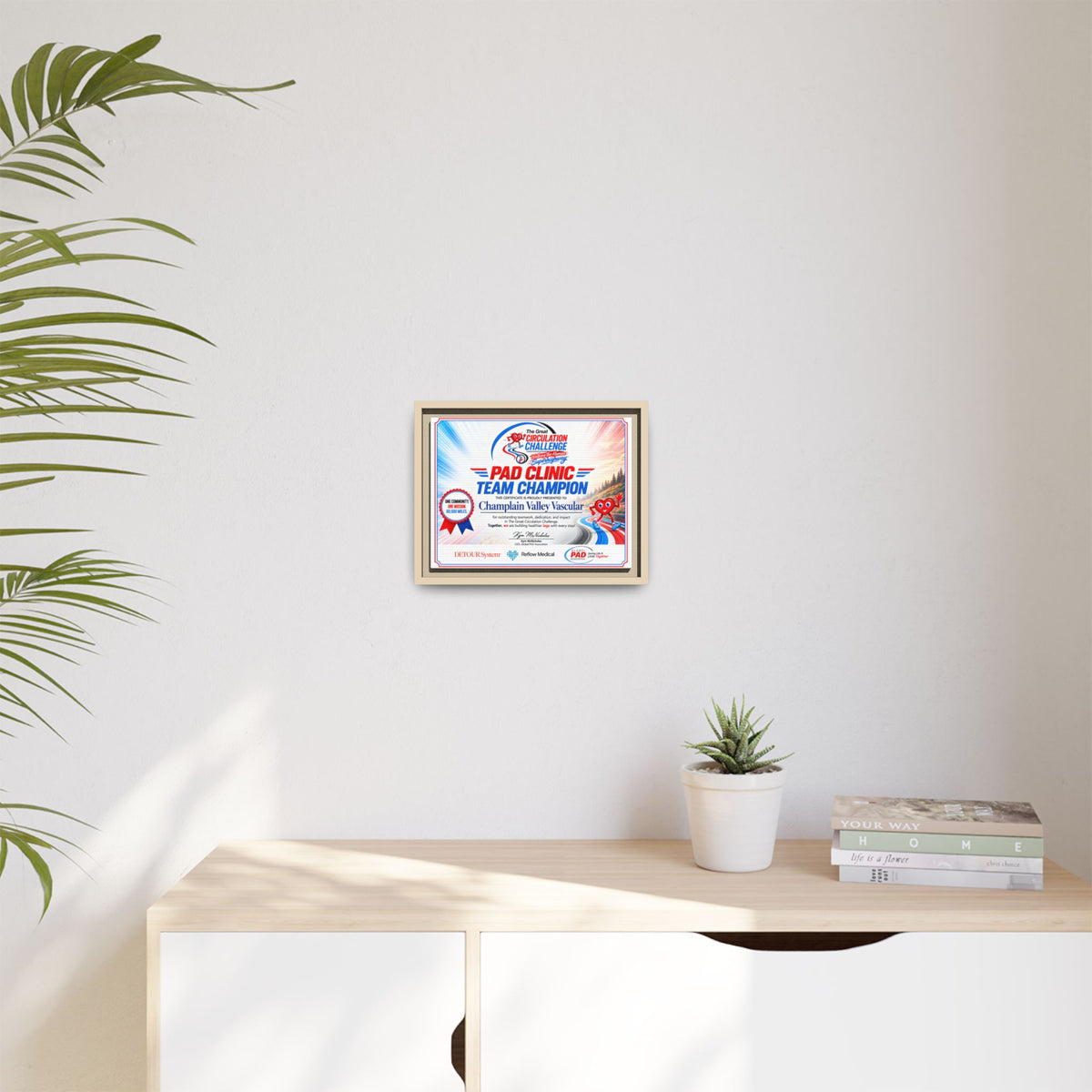 Clinic Champion - Matte Canvas, Framed (Multi-color)