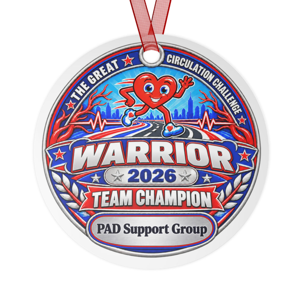 PAD Warrior - Champion - The Great Circulation Challenge Participation Award Medal