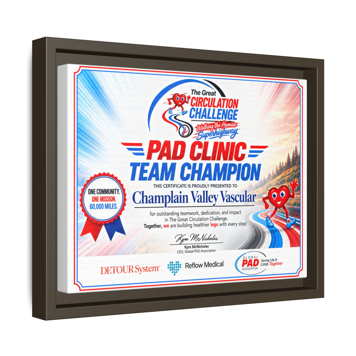 Clinic Champion - Matte Canvas, Framed (Multi-color)