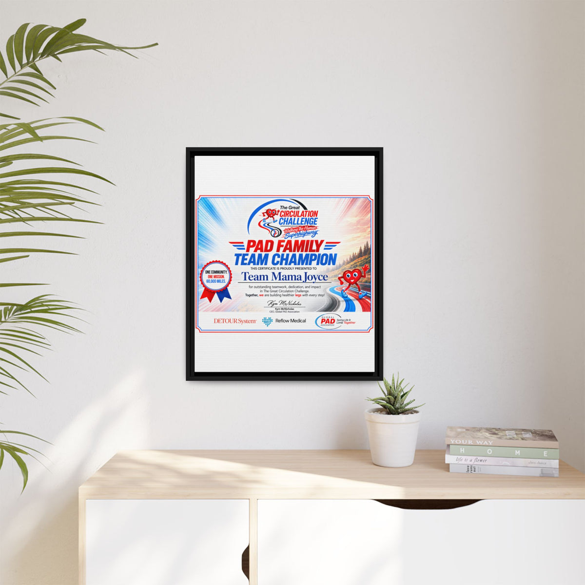 Mama Joyce - Matte Canvas, Framed (Multi-color)