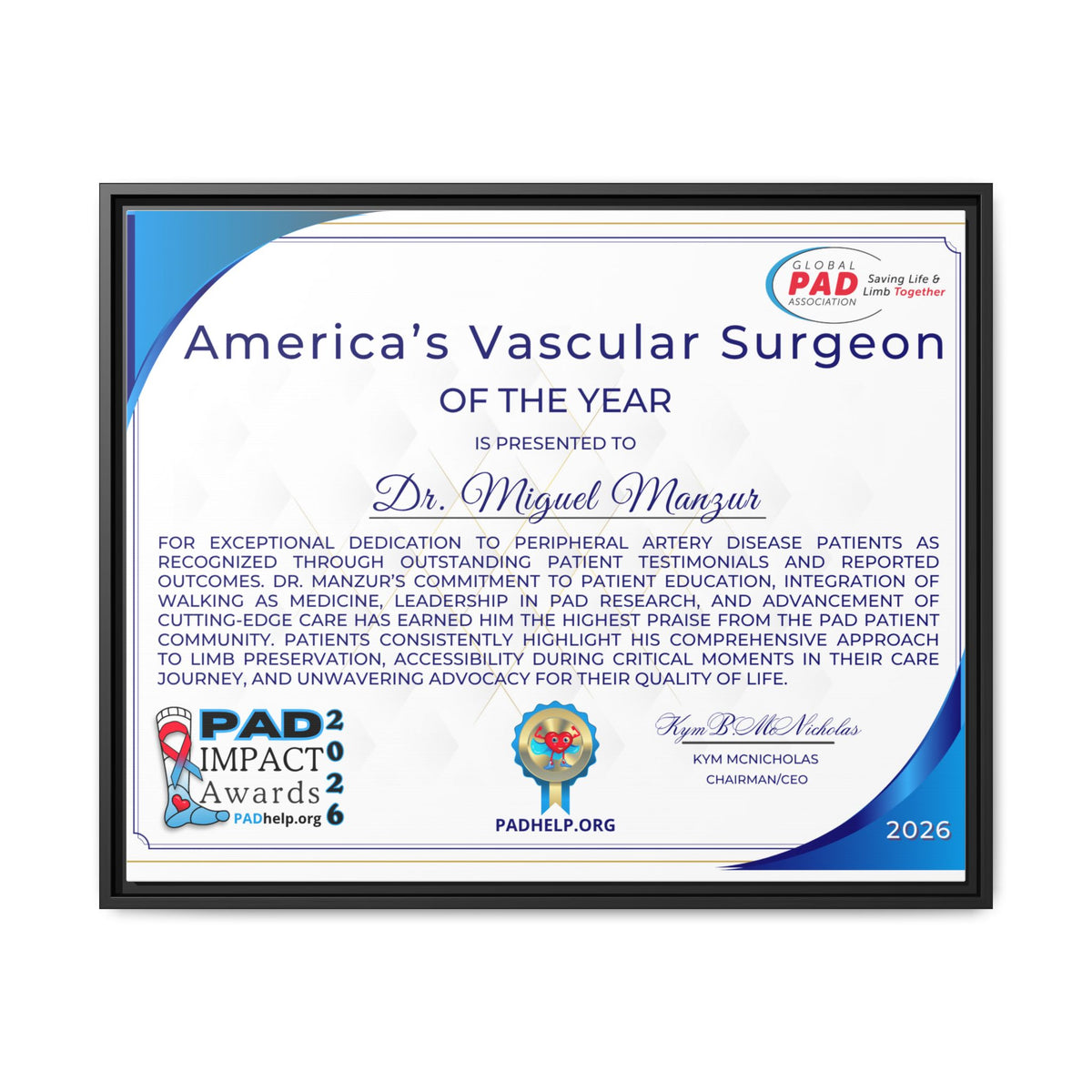 Dr Manzur Award
