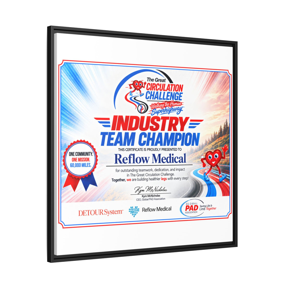 Reflow Medical - Matte Canvas, Framed (Multi-color)
