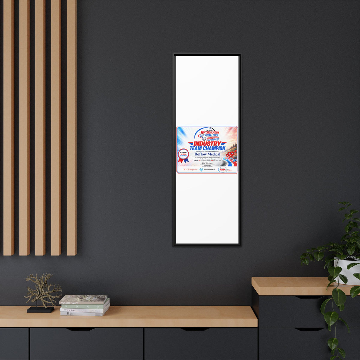 Reflow Medical - Matte Canvas, Framed (Multi-color)