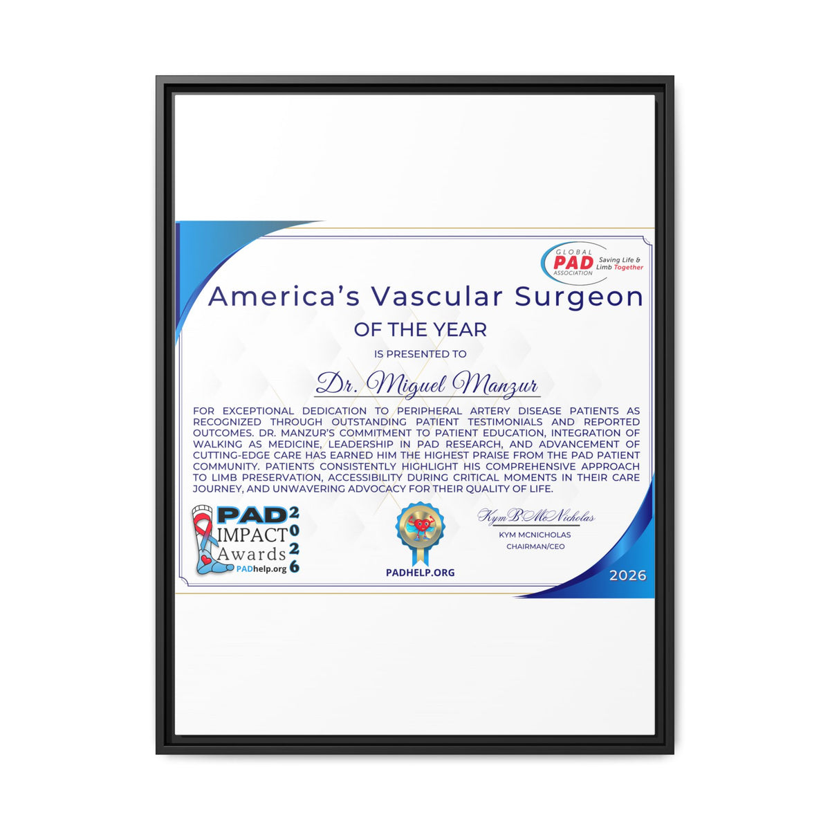 Dr Manzur Award