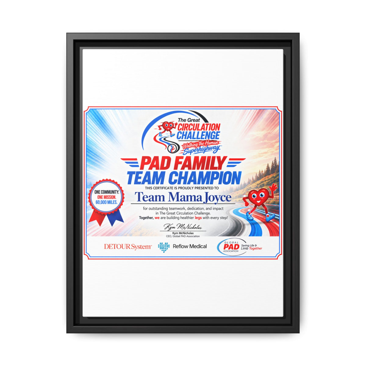 Mama Joyce - Matte Canvas, Framed (Multi-color)