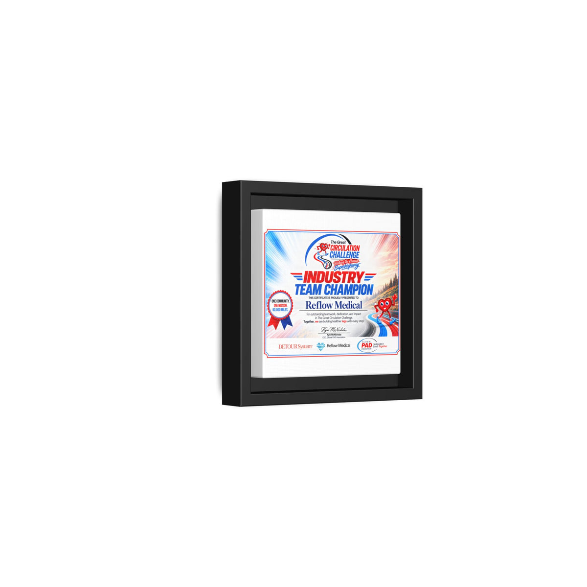 Reflow Medical - Matte Canvas, Framed (Multi-color)