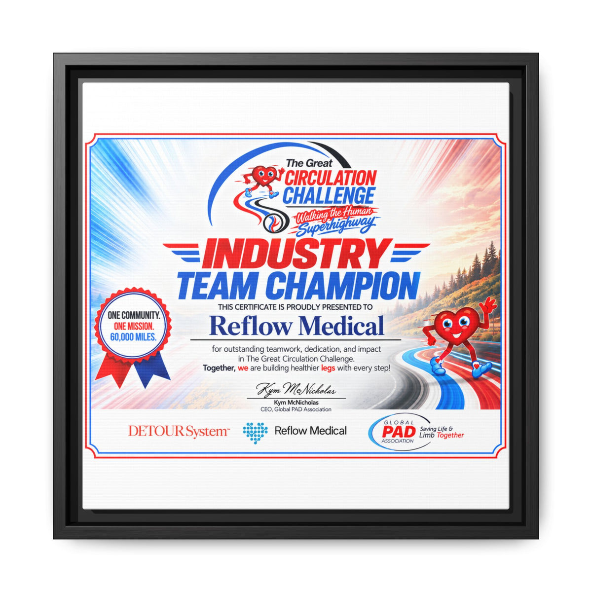 Reflow Medical - Matte Canvas, Framed (Multi-color)