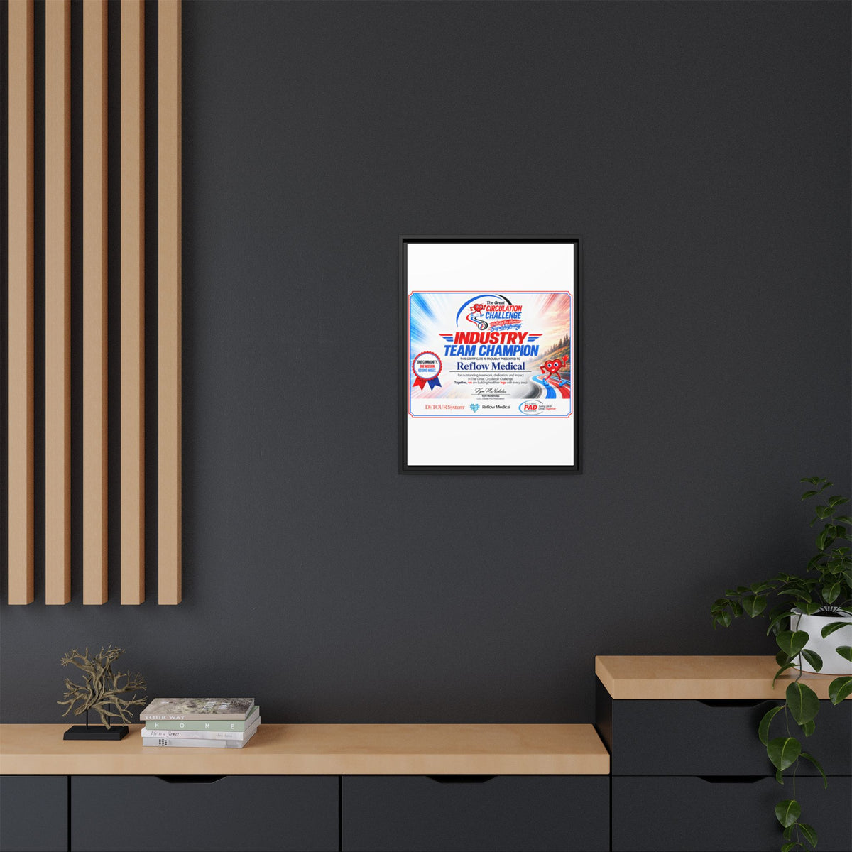 Reflow Medical - Matte Canvas, Framed (Multi-color)