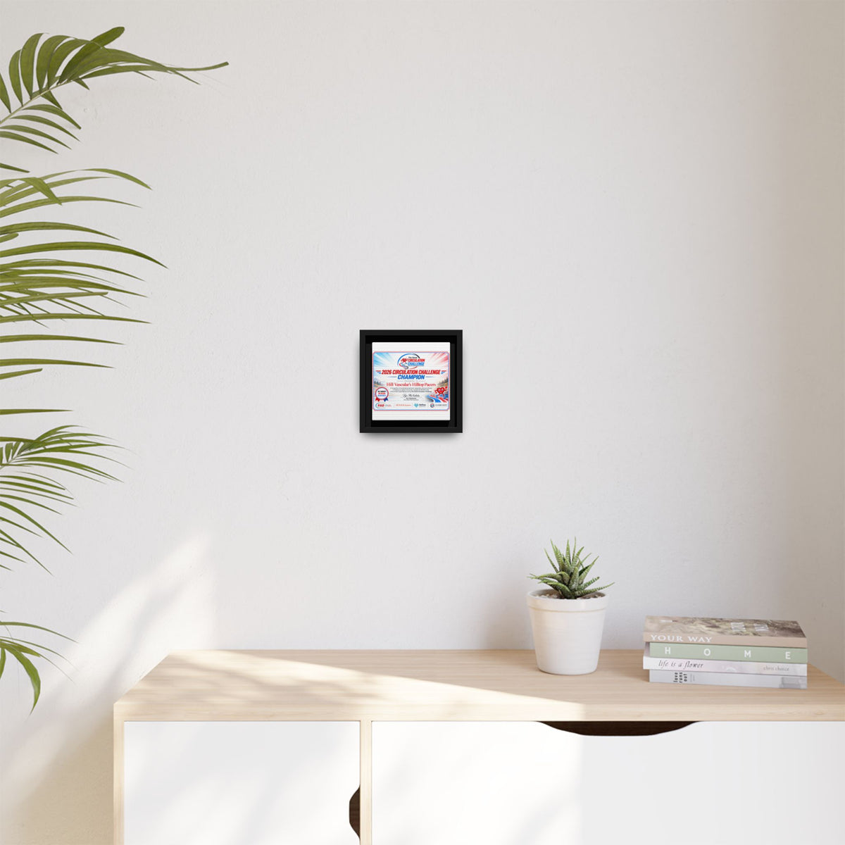 Hill Vascular Matte Canvas, Framed (Multi-color)