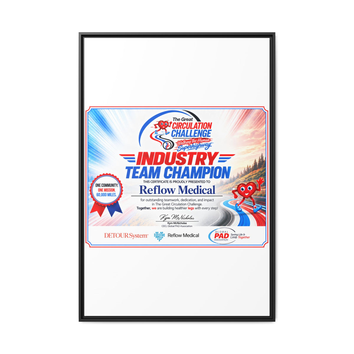 Reflow Medical - Matte Canvas, Framed (Multi-color)