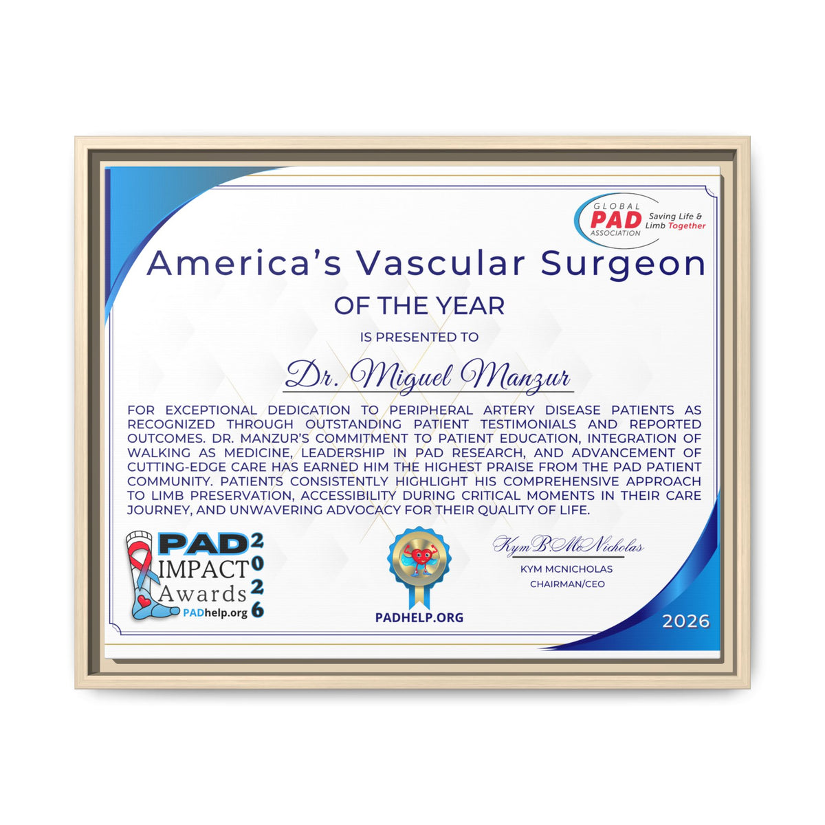 Dr Manzur Award