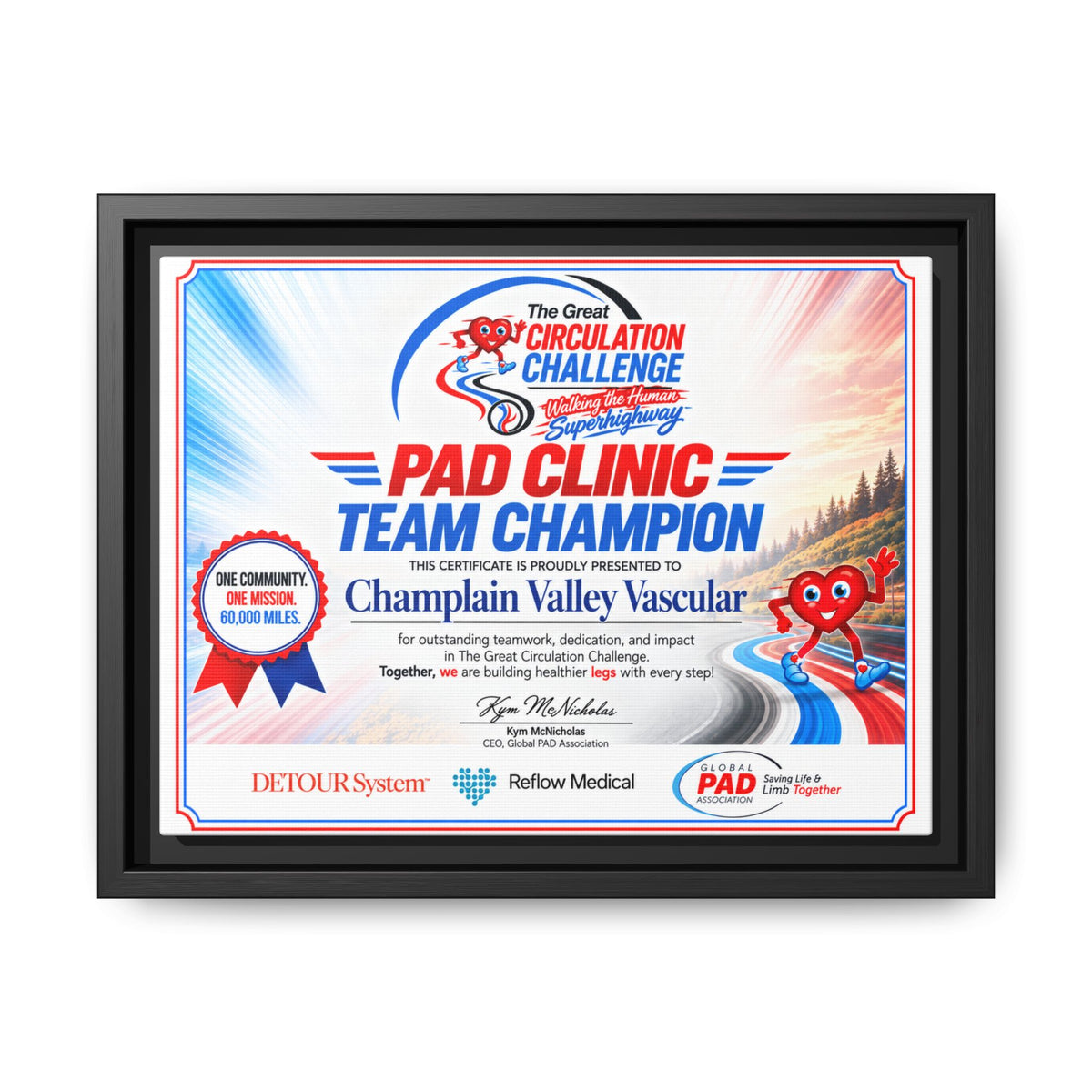 Clinic Champion - Matte Canvas, Framed (Multi-color)