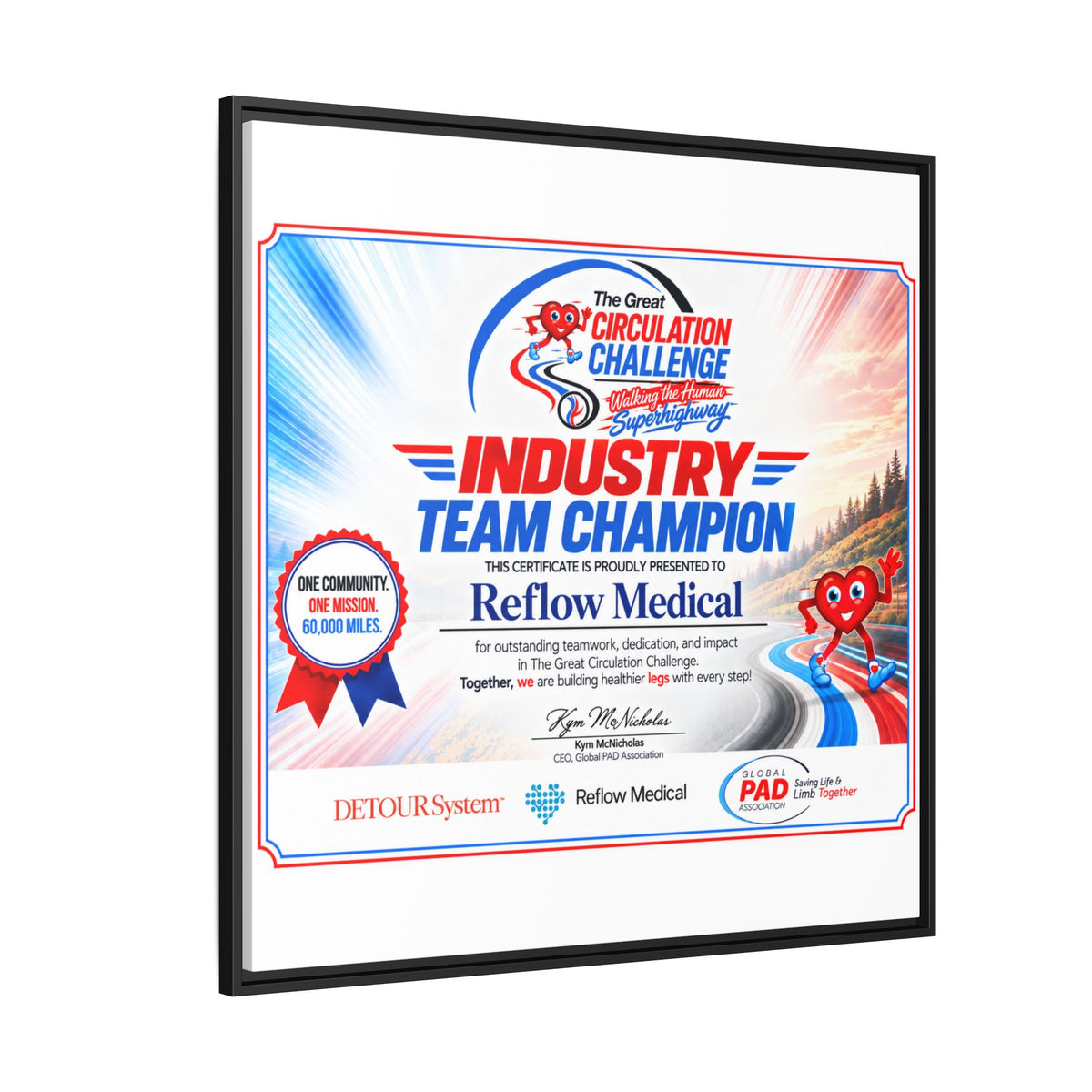Reflow Medical - Matte Canvas, Framed (Multi-color)
