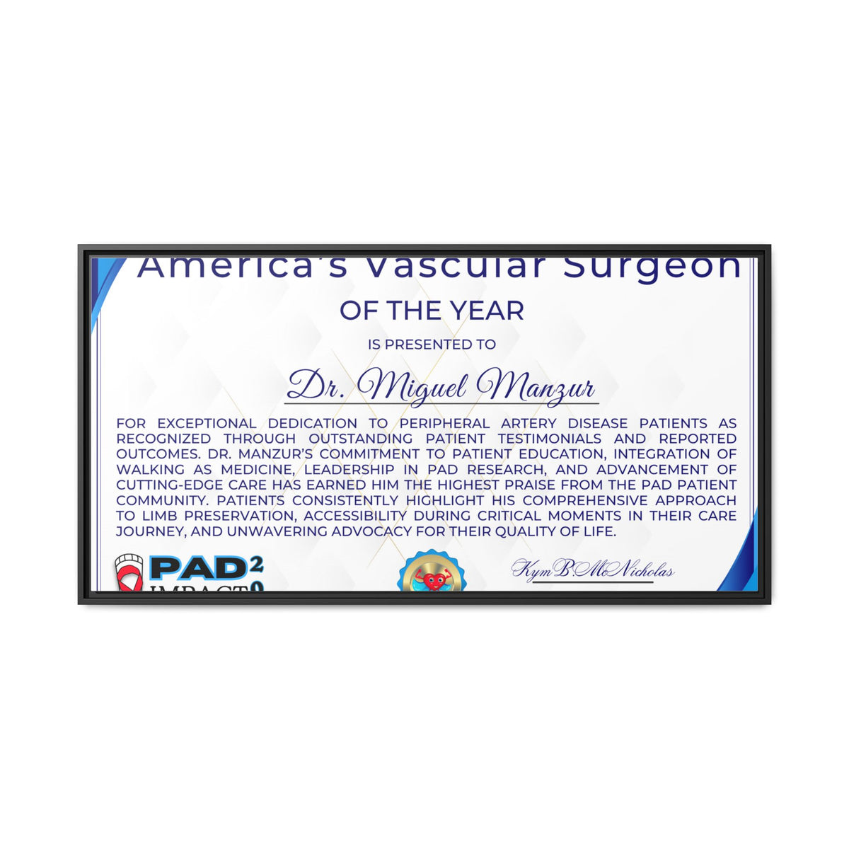 Dr Manzur Award