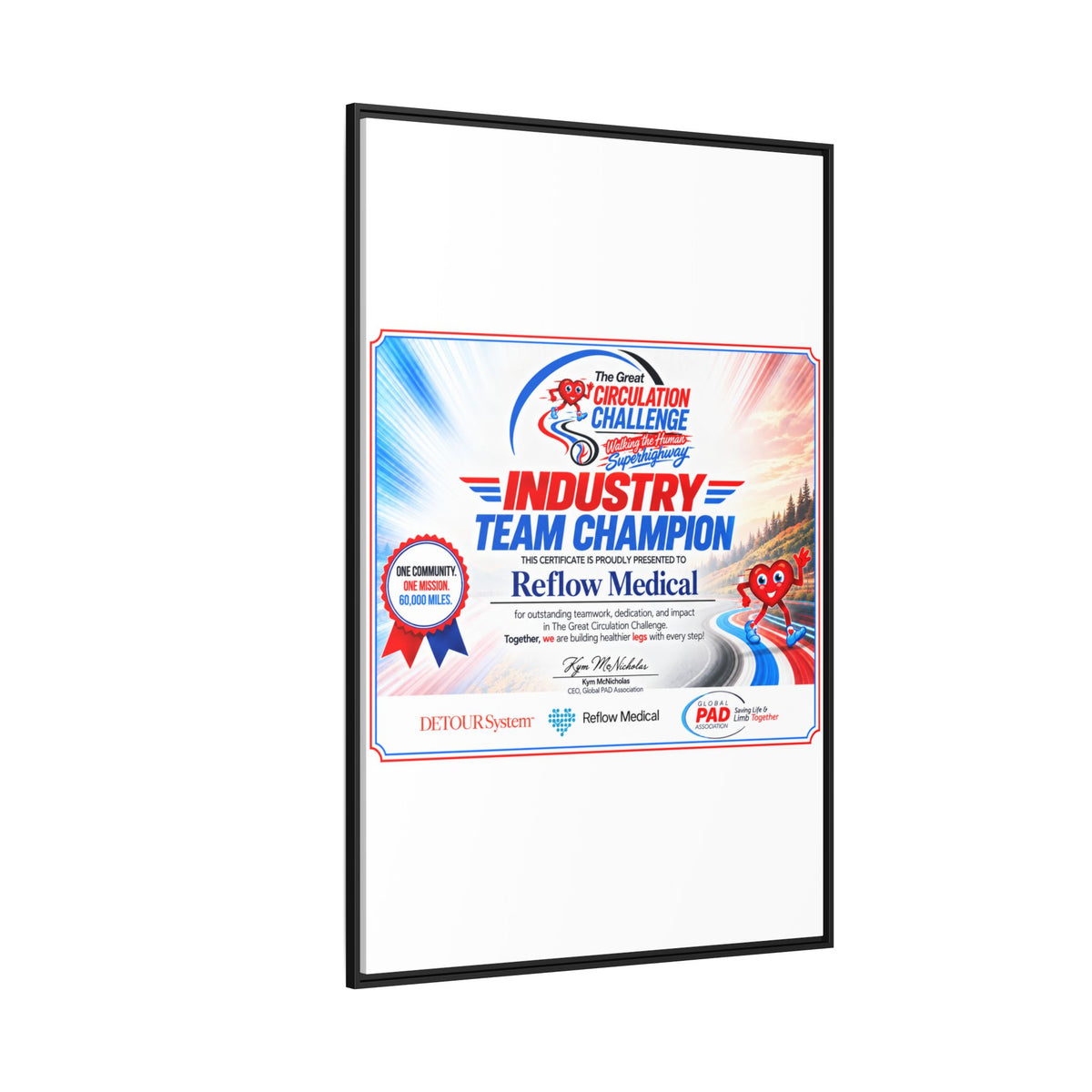 Reflow Medical - Matte Canvas, Framed (Multi-color)