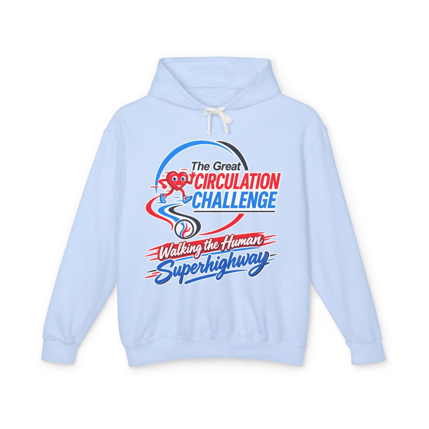 The Great Circulation Challenge Unisex Lightweight Hooded Sweatshirt