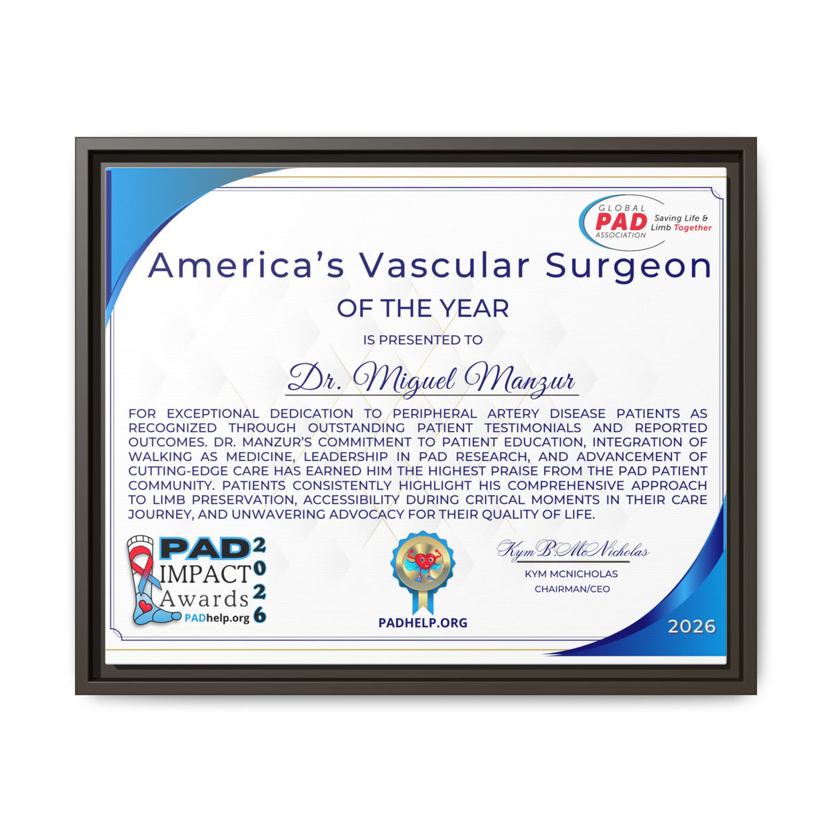 Dr Manzur Award