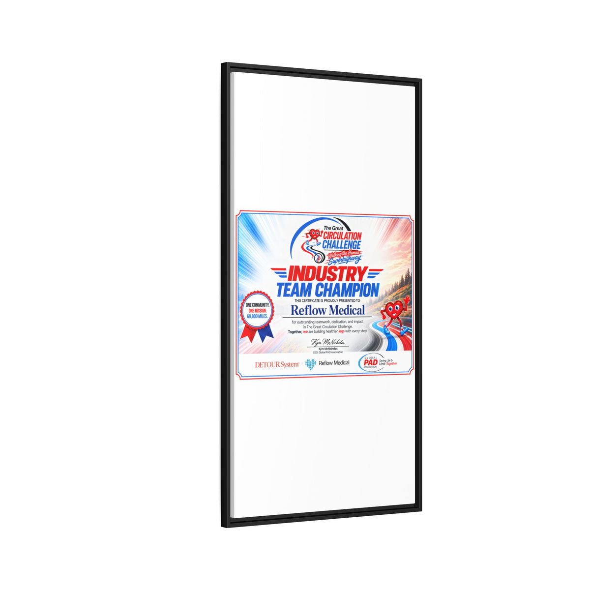 Reflow Medical - Matte Canvas, Framed (Multi-color)