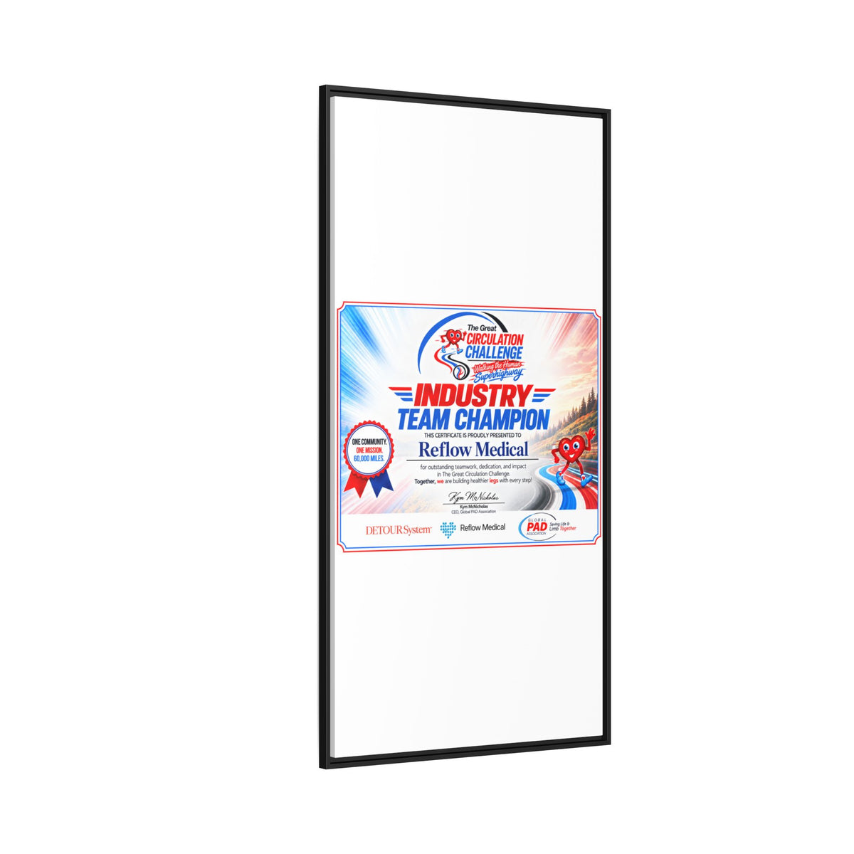 Reflow Medical - Matte Canvas, Framed (Multi-color)