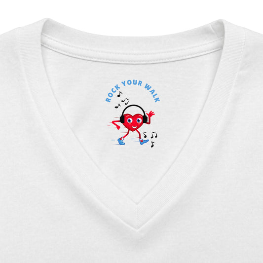 Women's Relaxed Heather CVC V-Neck Tee