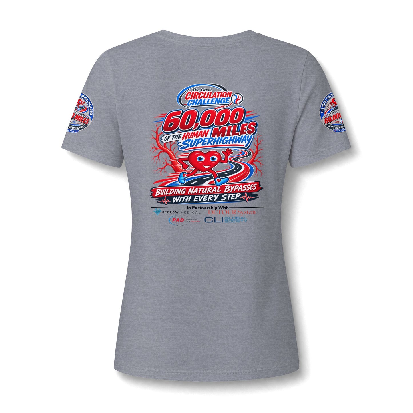 Women's Relaxed Heather CVC V-Neck Tee