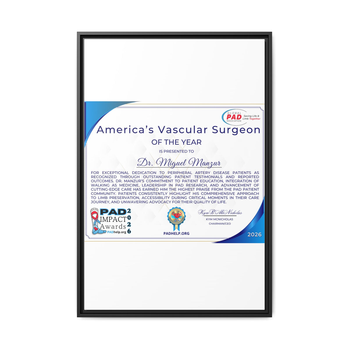 Dr Manzur Award