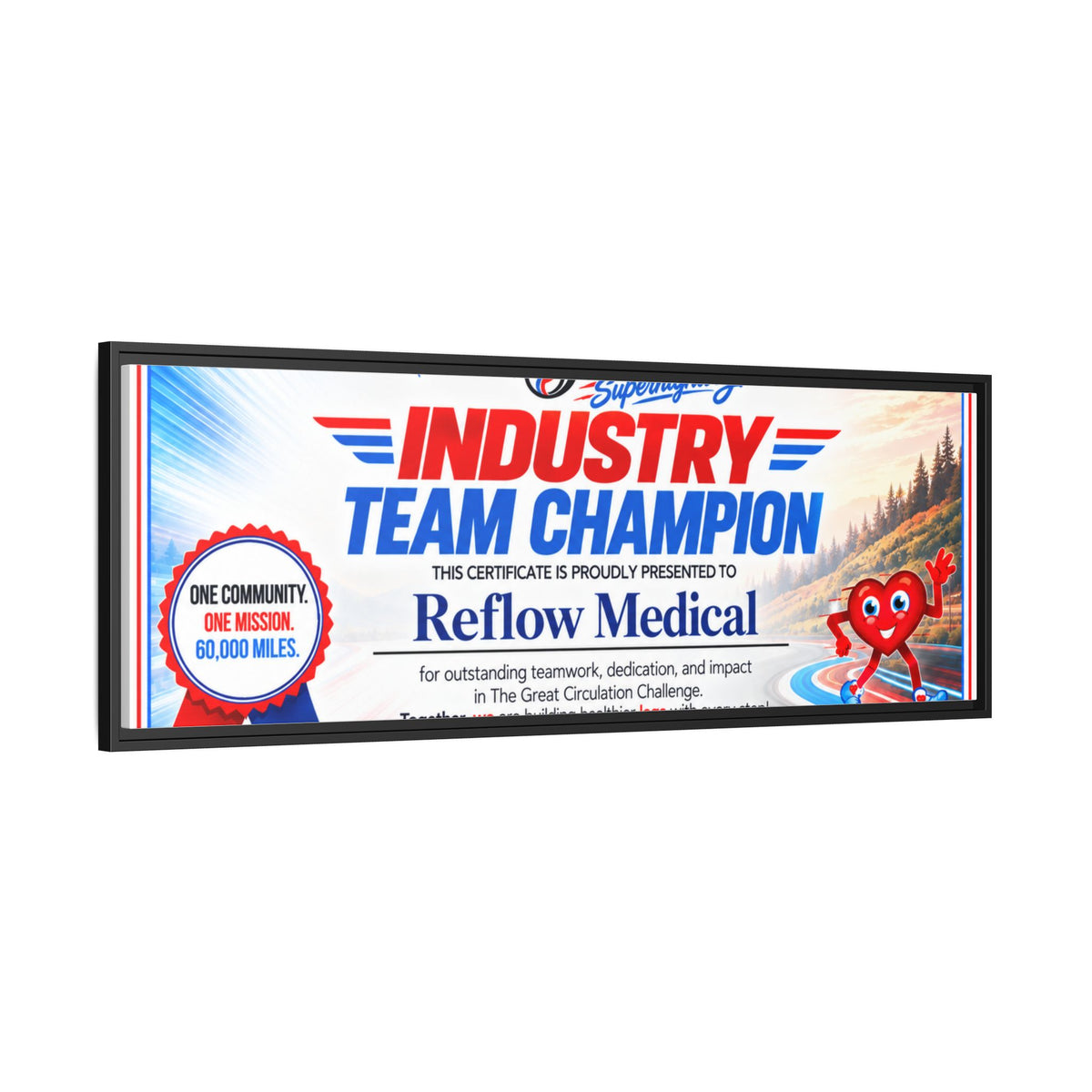 Reflow Medical - Matte Canvas, Framed (Multi-color)