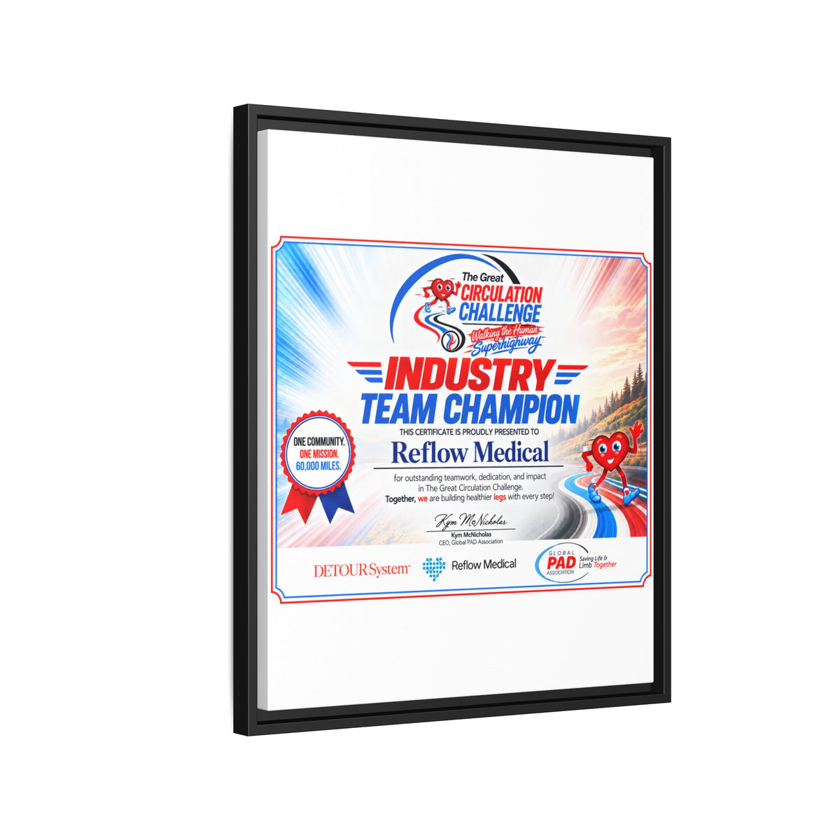 Reflow Medical - Matte Canvas, Framed (Multi-color)