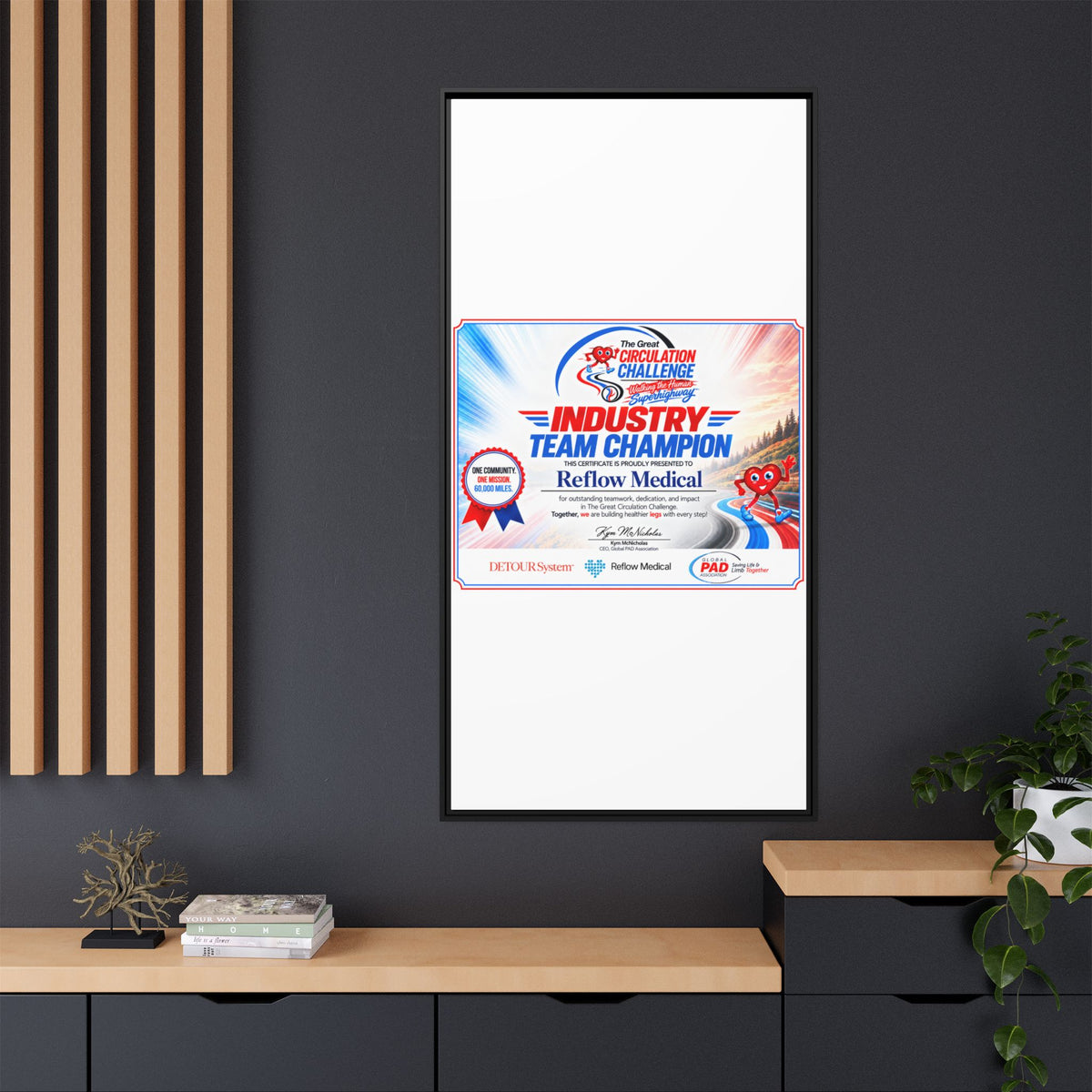 Reflow Medical - Matte Canvas, Framed (Multi-color)