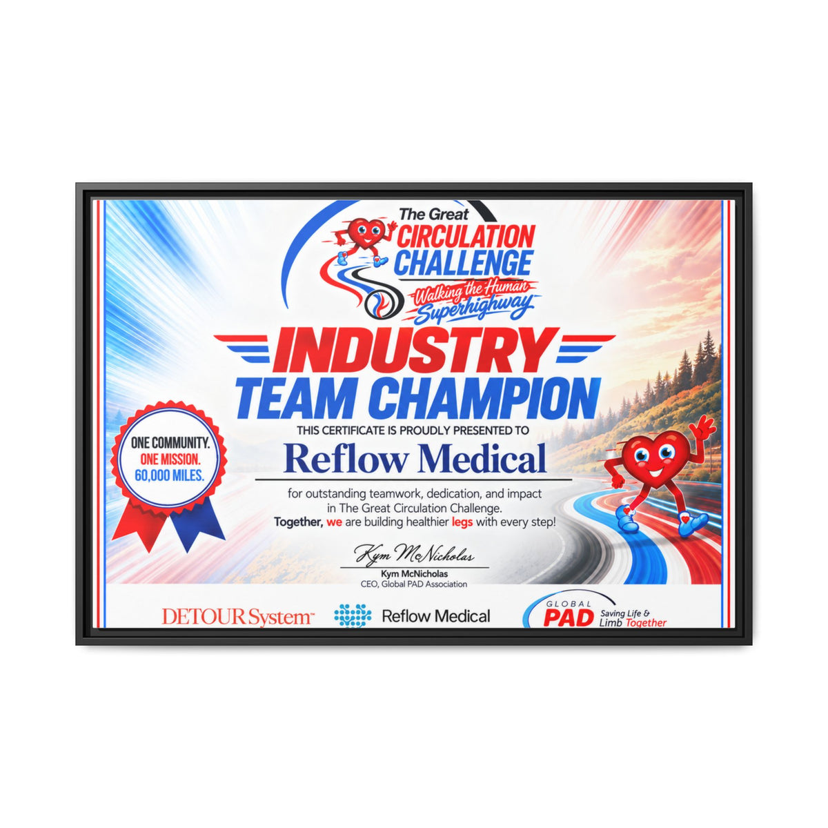 Reflow Medical - Matte Canvas, Framed (Multi-color)