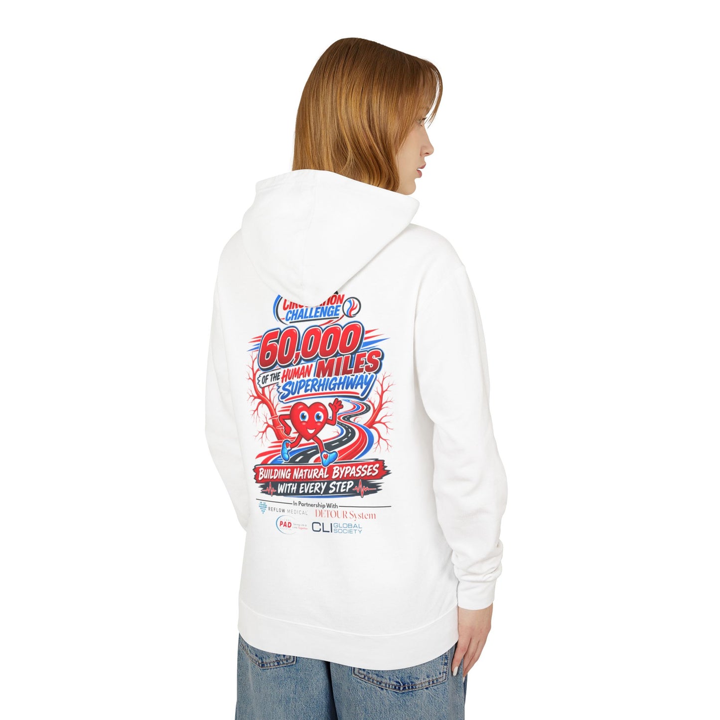 The Great Circulation Challenge Unisex Lightweight Hooded Sweatshirt