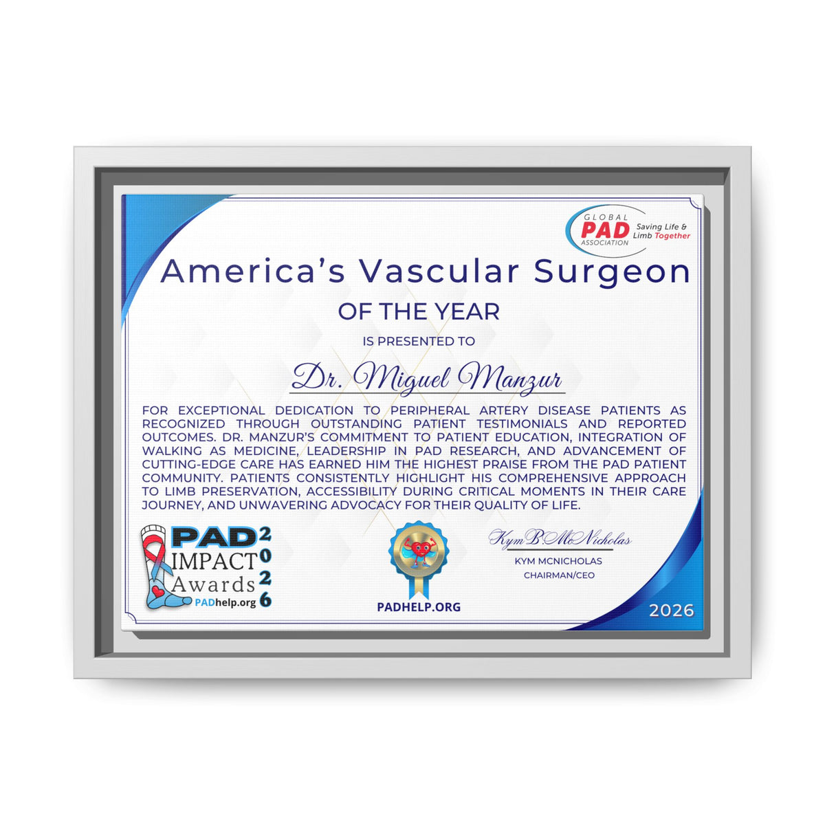 Dr Manzur Award
