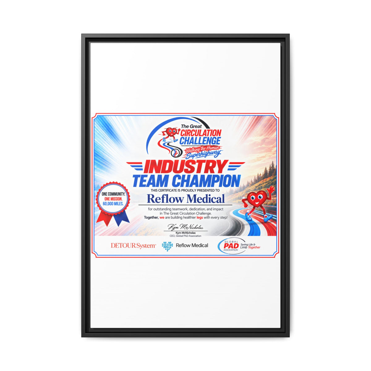 Reflow Medical - Matte Canvas, Framed (Multi-color)