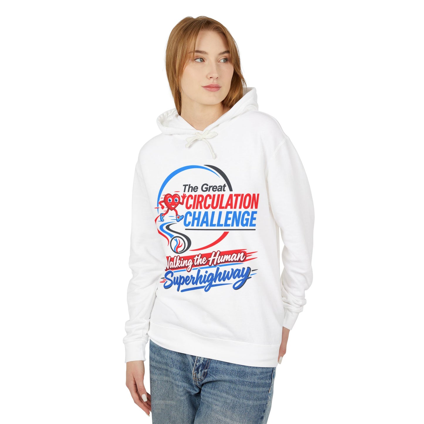 The Great Circulation Challenge Unisex Lightweight Hooded Sweatshirt