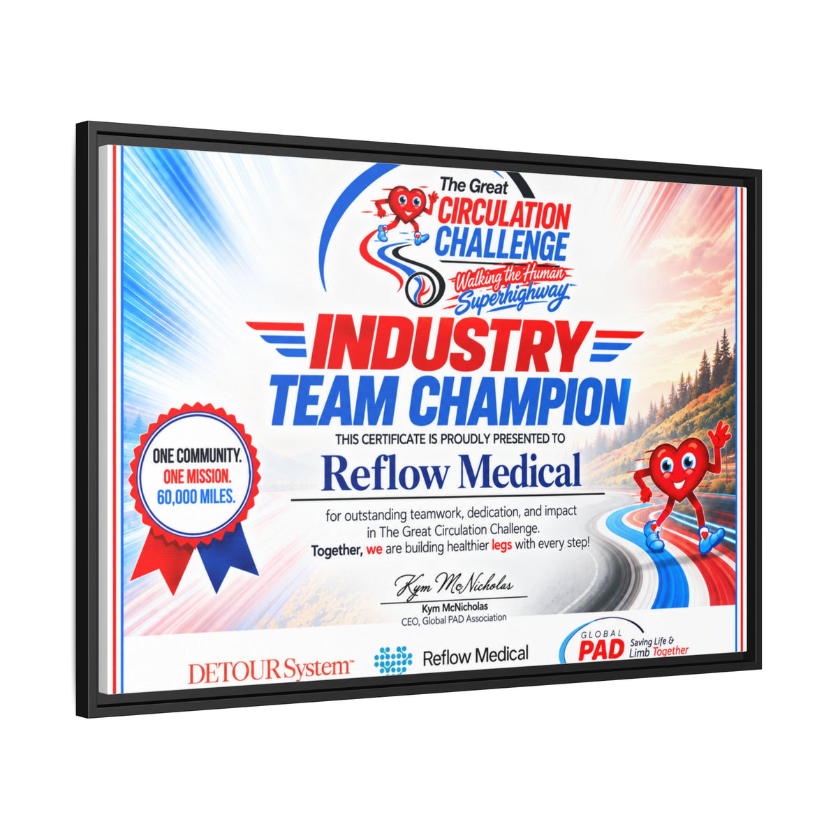 Reflow Medical - Matte Canvas, Framed (Multi-color)
