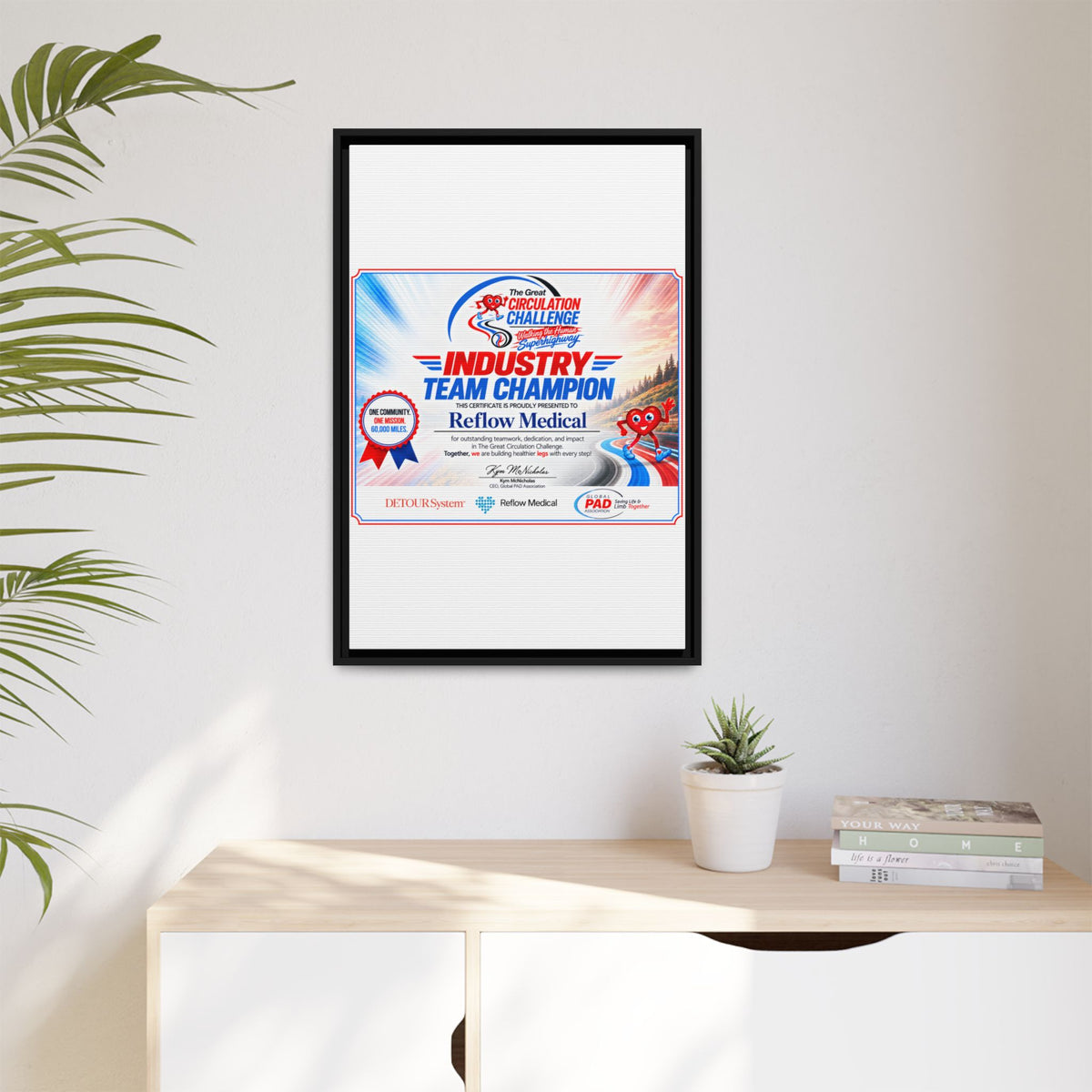 Reflow Medical - Matte Canvas, Framed (Multi-color)