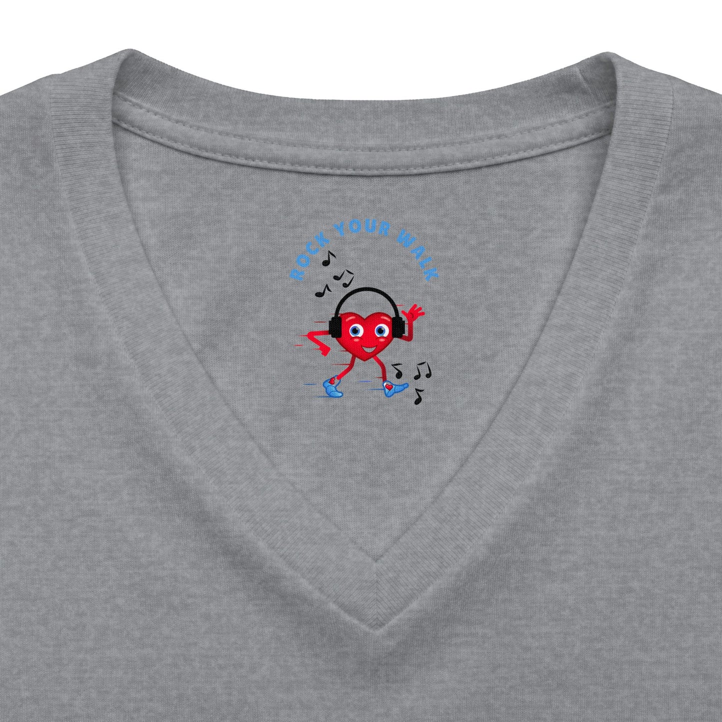 Women's Relaxed Heather CVC V-Neck Tee