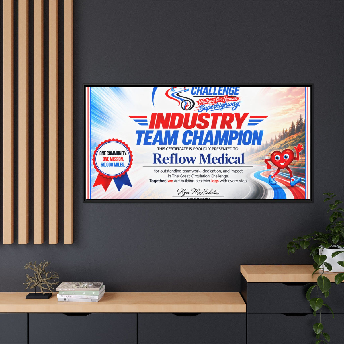 Reflow Medical - Matte Canvas, Framed (Multi-color)
