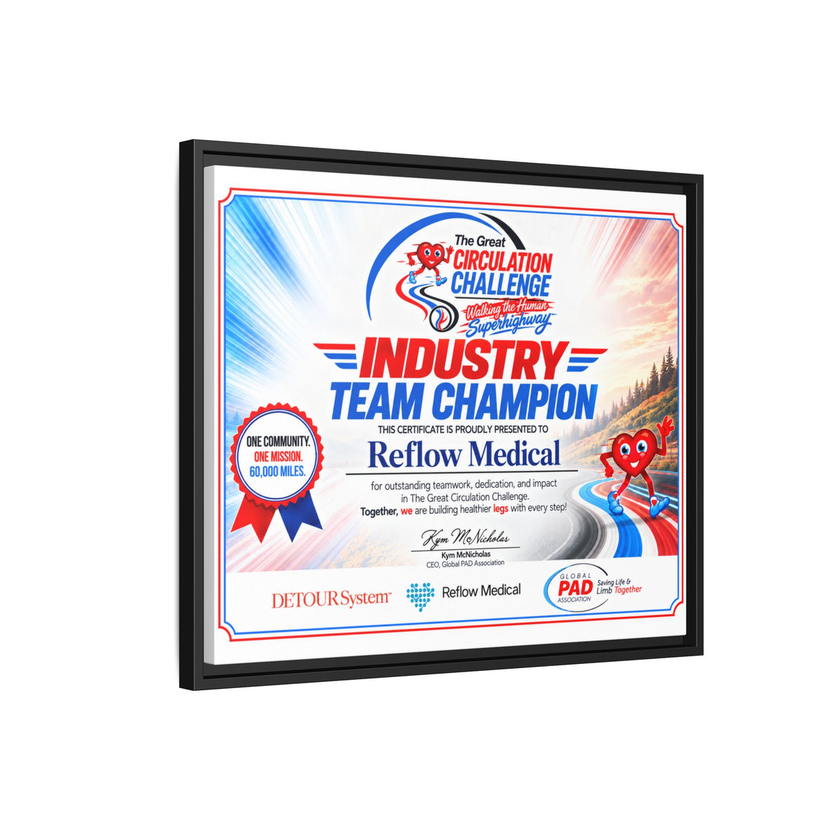 Reflow Medical - Matte Canvas, Framed (Multi-color)