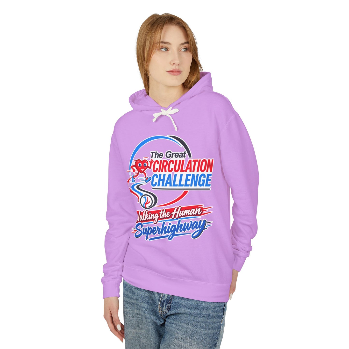 The Great Circulation Challenge Unisex Lightweight Hooded Sweatshirt
