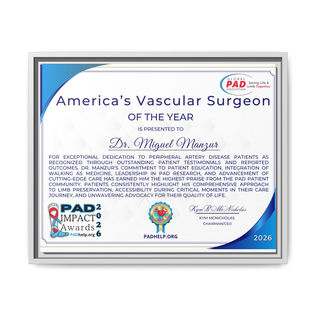 Dr Manzur Award