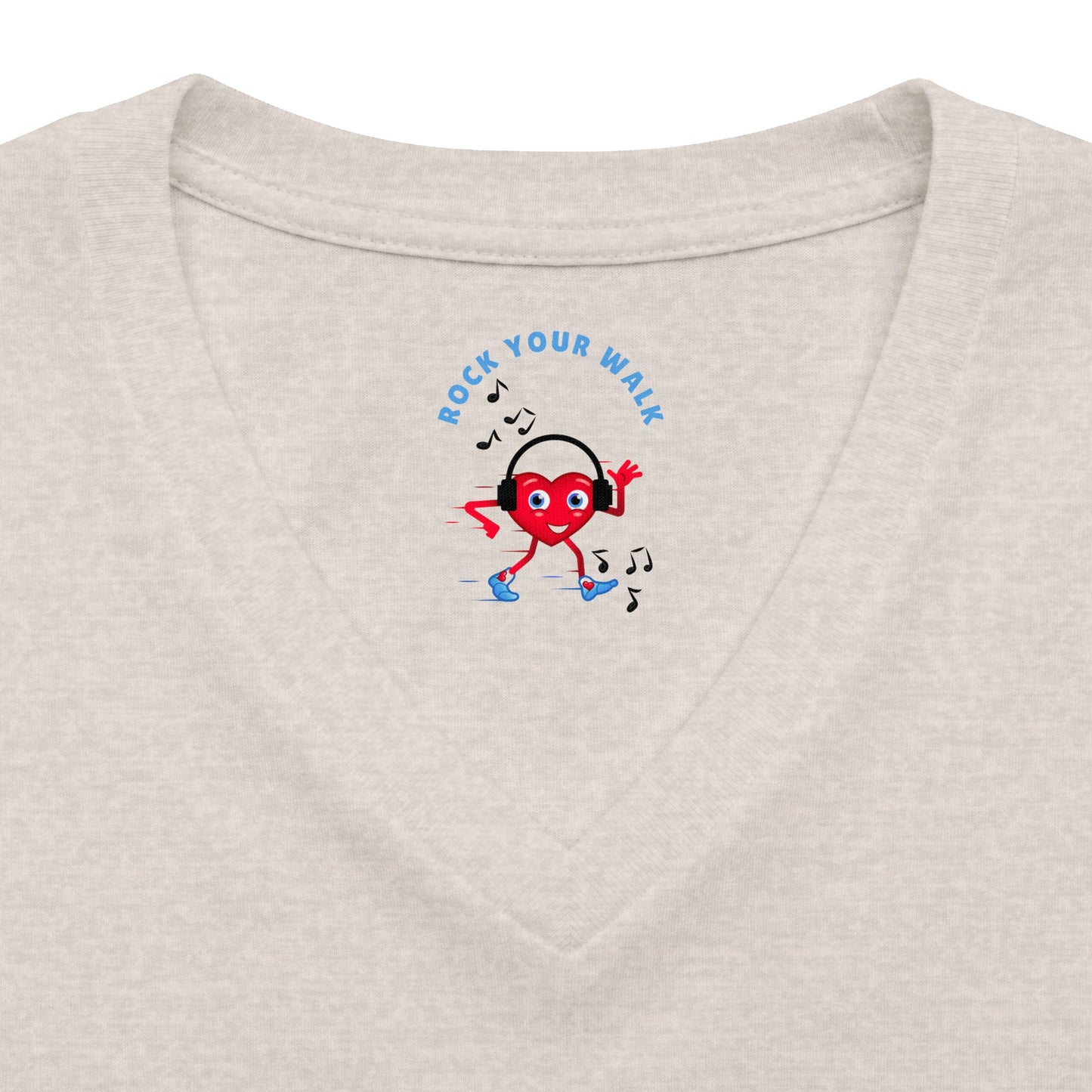 Women's Relaxed Heather CVC V-Neck Tee