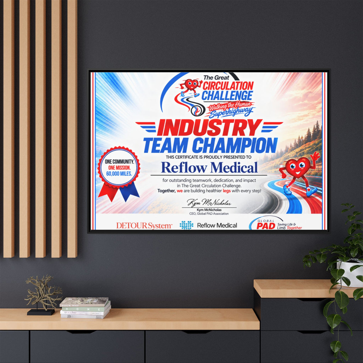 Reflow Medical - Matte Canvas, Framed (Multi-color)