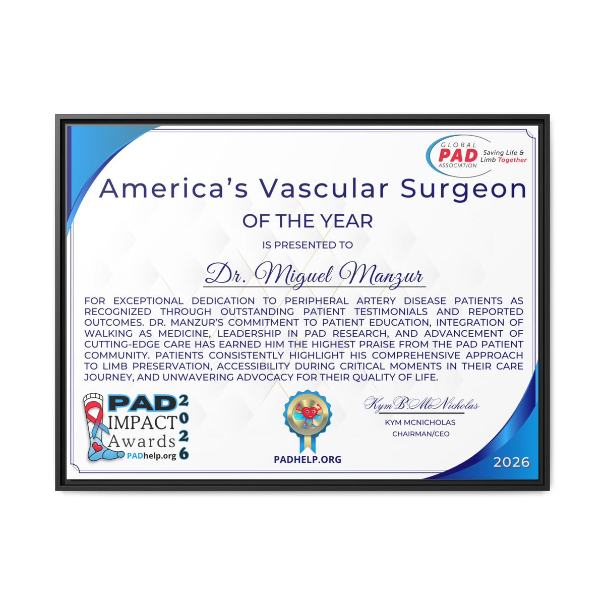 Dr Manzur Award