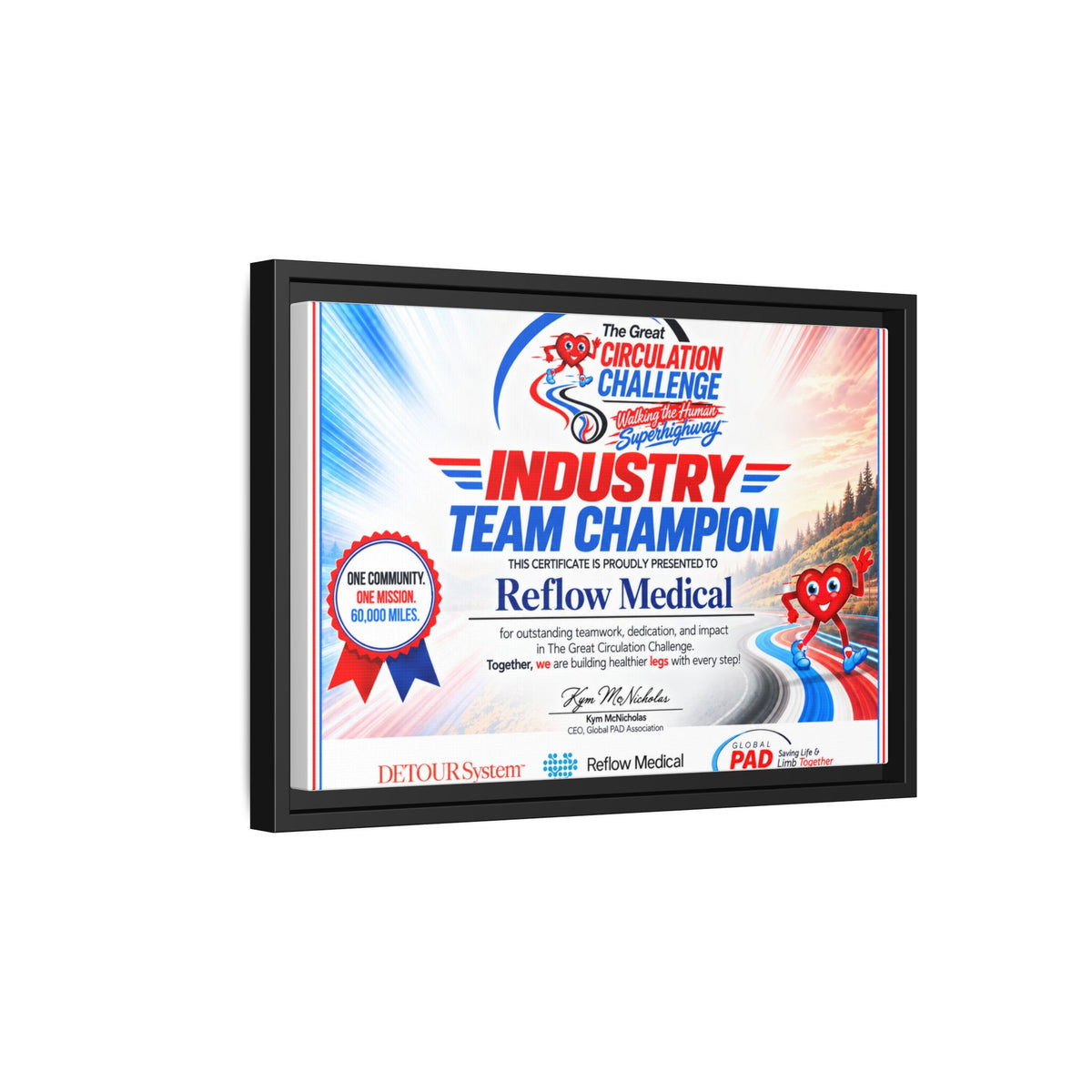 Reflow Medical - Matte Canvas, Framed (Multi-color)