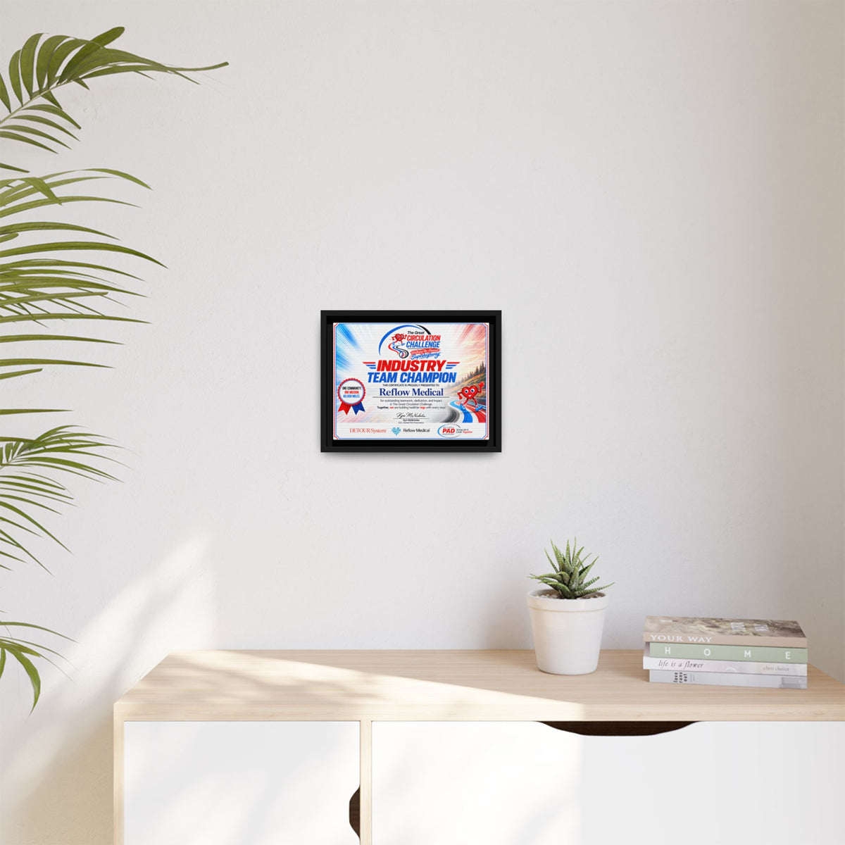 Reflow Medical - Matte Canvas, Framed (Multi-color)