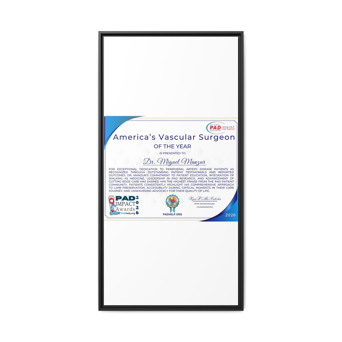 Dr Manzur Award