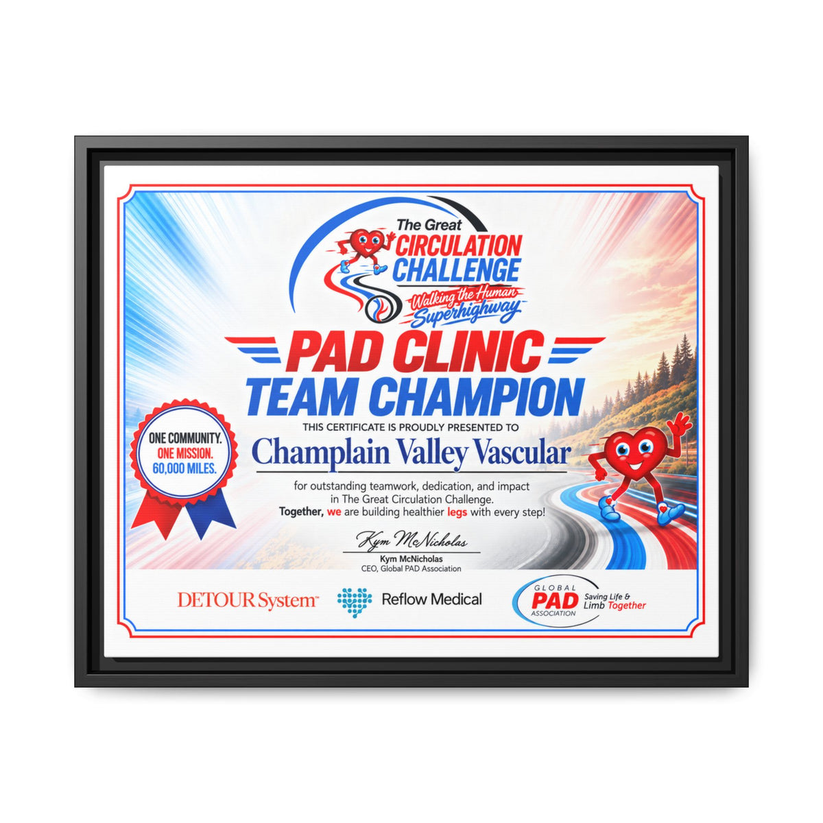 Clinic Champion - Matte Canvas, Framed (Multi-color)
