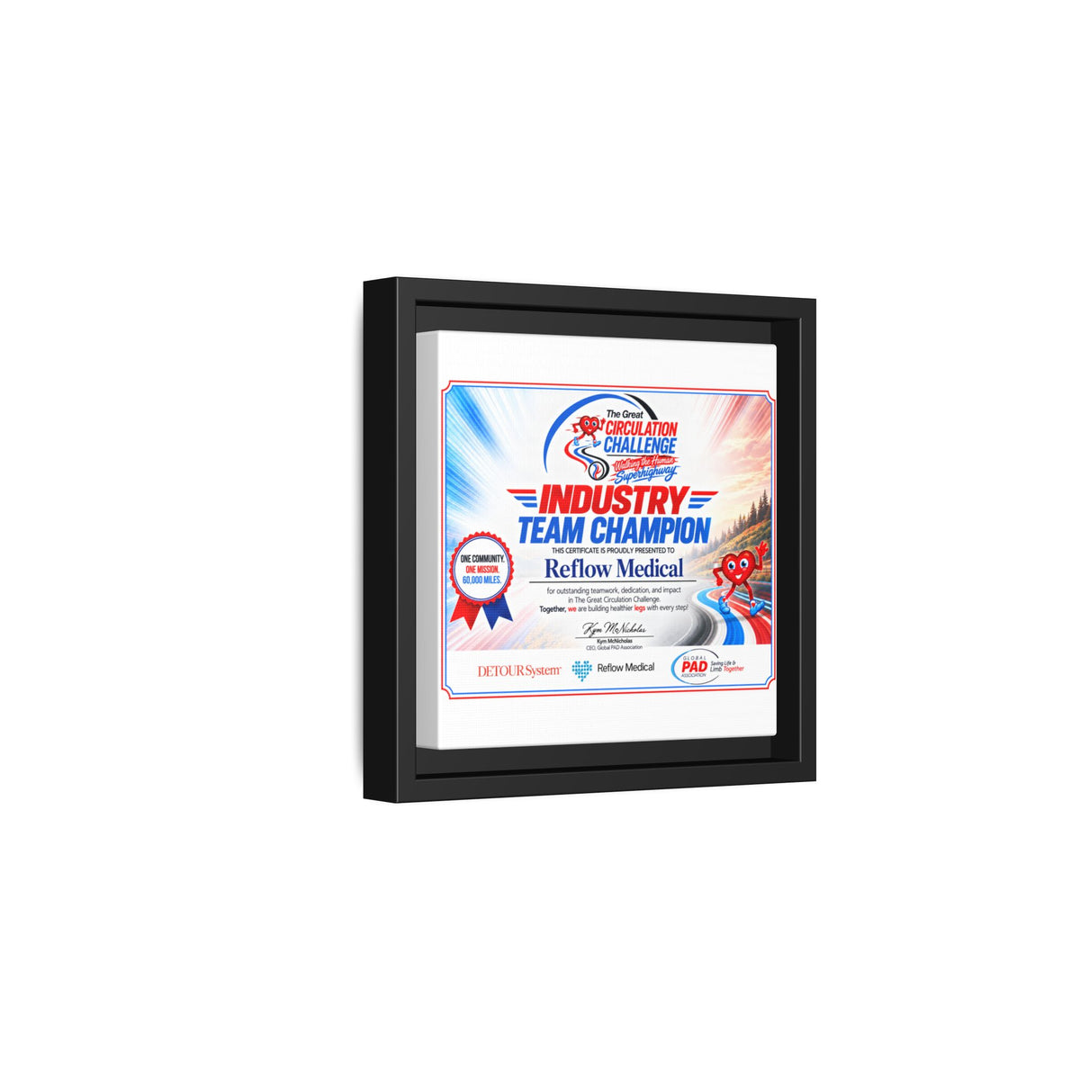 Reflow Medical - Matte Canvas, Framed (Multi-color)